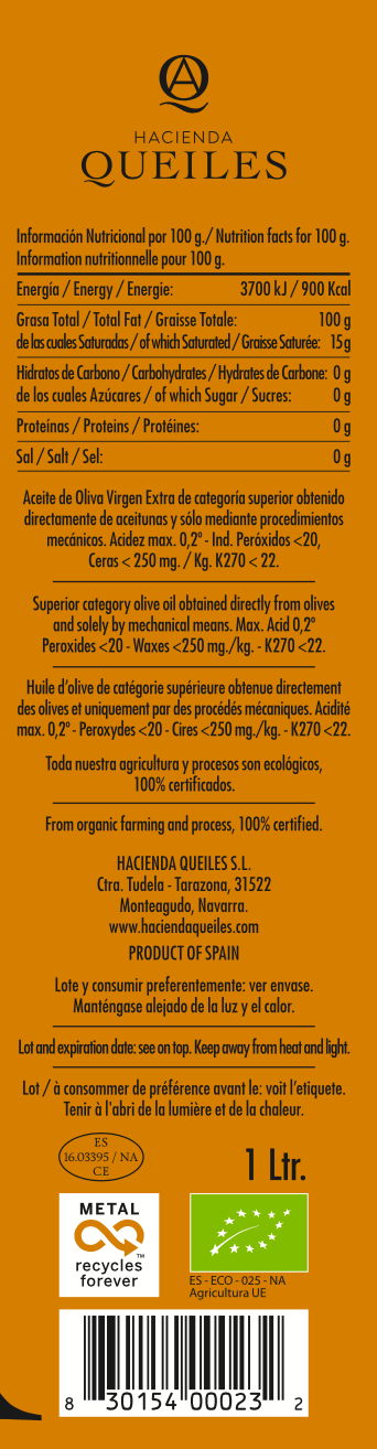 ALHEMA Organic Arbequina & Arróniz Extra Virgin Olive Oil